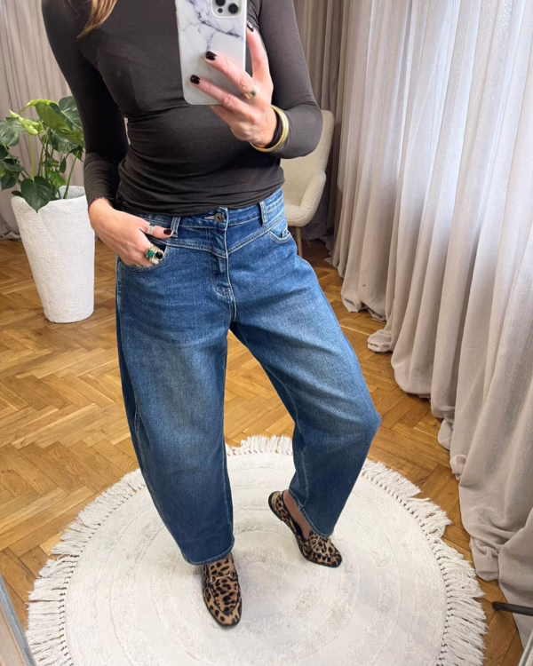 Spodnie - Jeansy balloon Nova klasyczny denim