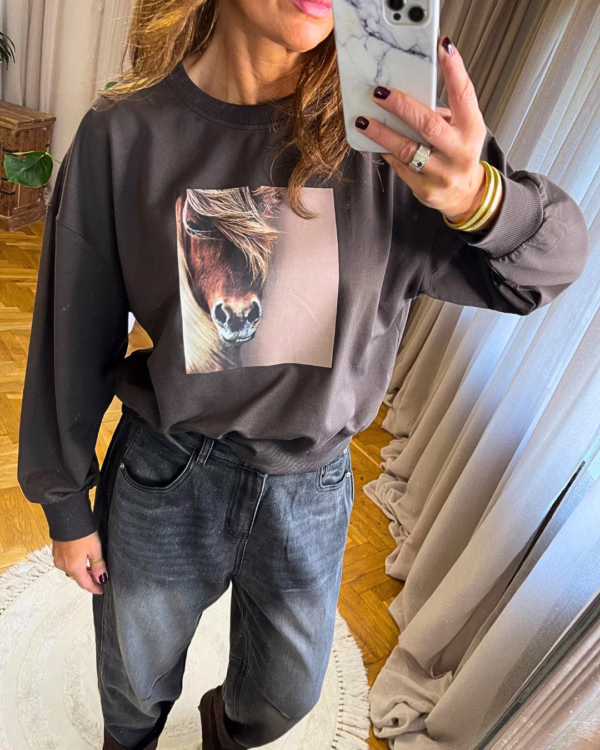 Bluza Wild czekoladowa