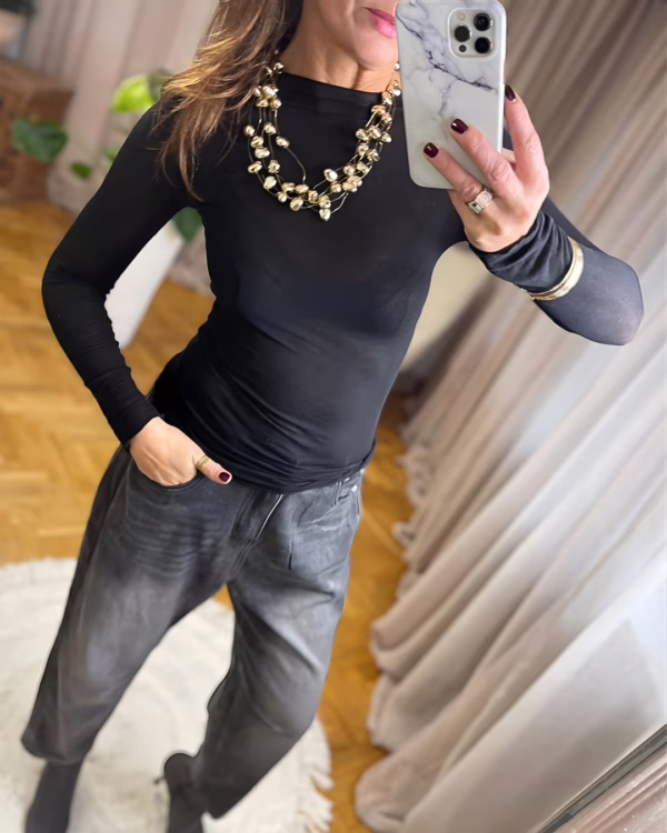 Bluzka second skin Aria czarna